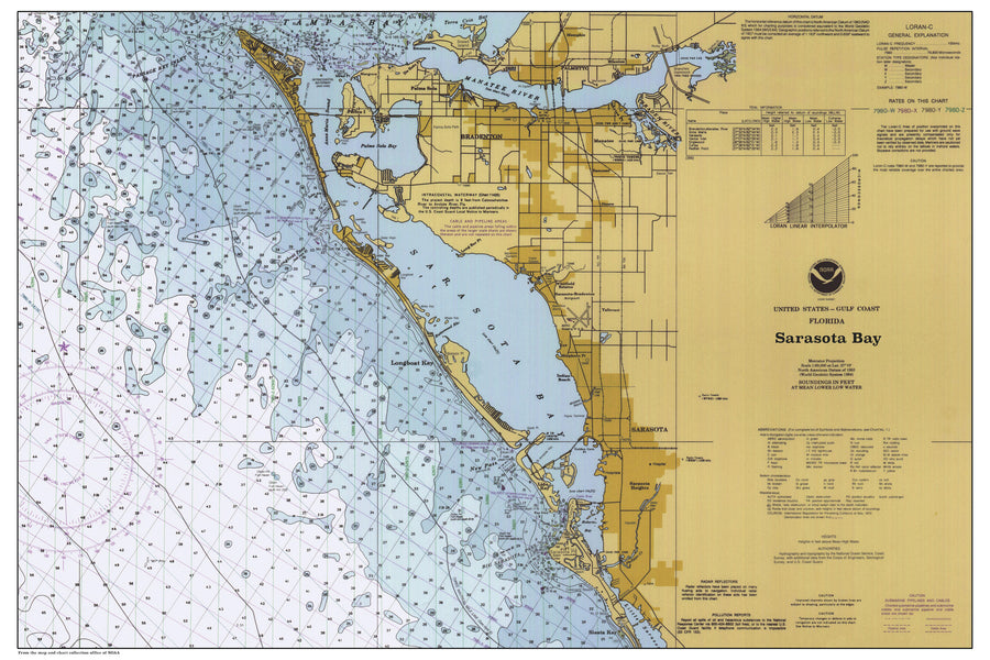 Sarasota Bay Map - 1996