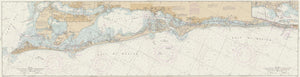 Sarasota Bay Map - 1988 (18" x 72")