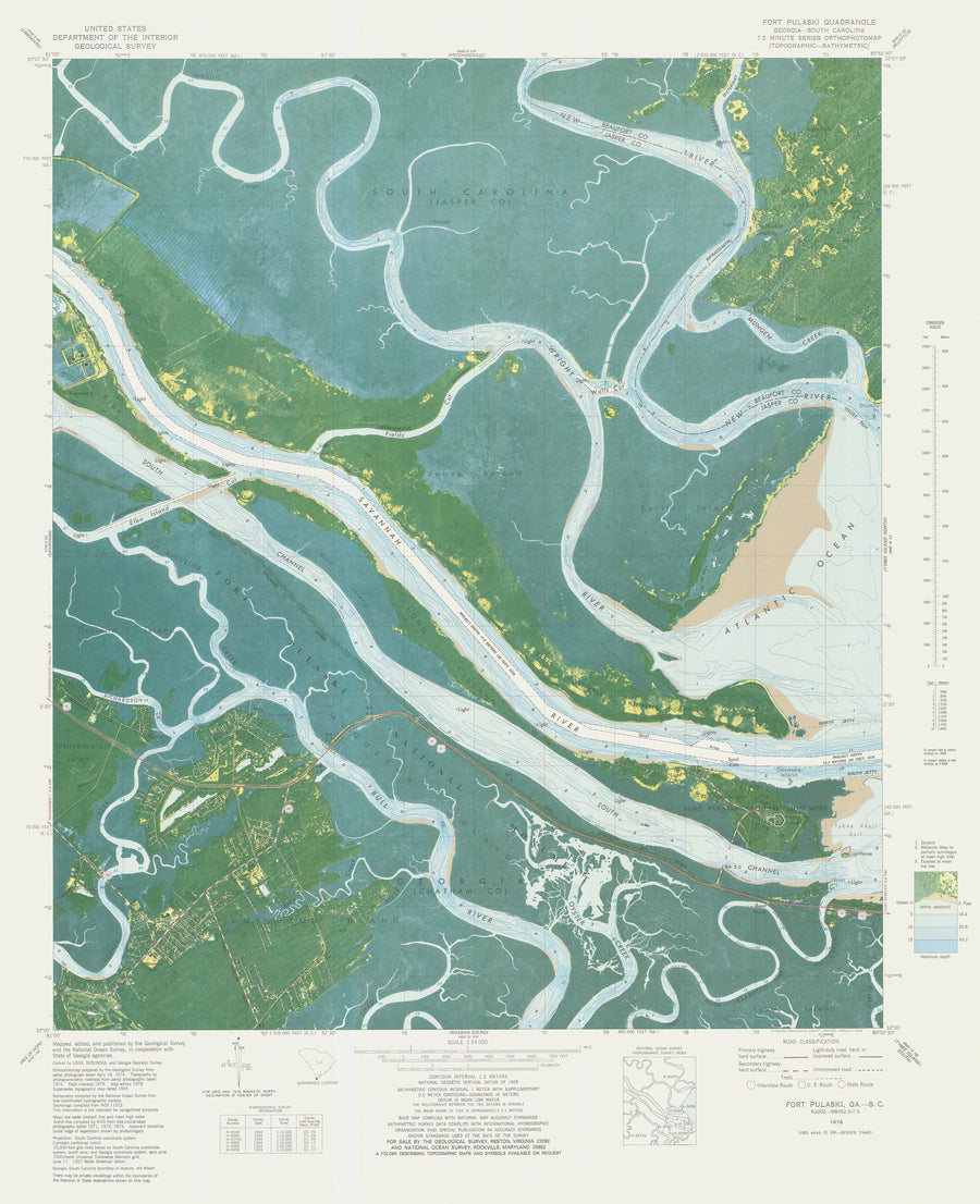 Savannah River Map 1978
