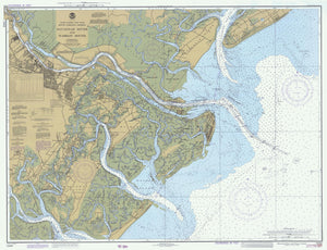 Savannah River & Wassaw Sound Map - 1984