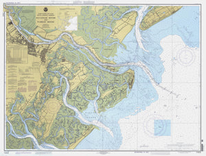 Savannah River & Wassaw Sound Map - 1997