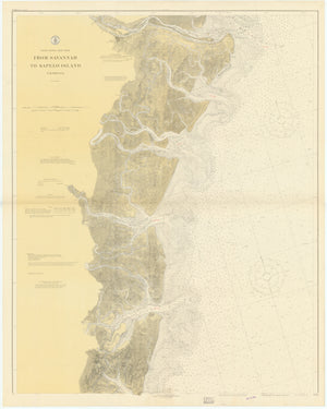 Savannah to Sapelo Island Map 1919
