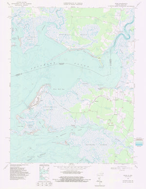 Saxis Virginia Map - 1968
