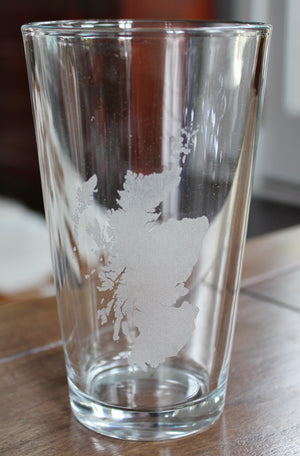 Scotland Engraved Glasses