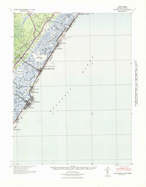 Sea Isle City Topographic Map - 1941