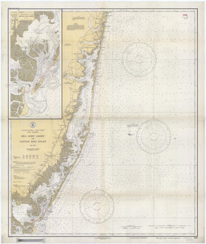 Sea Girt to Little Egg Inlet Map - 1934