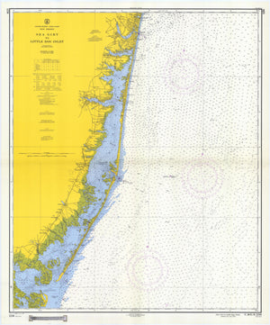 Sea Girt to Little Egg Inlet Map - 1957