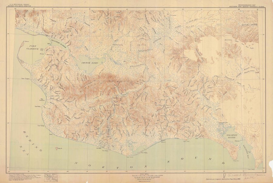 Seward Peninsula - Alaska Map - 1907
