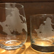 Load image into Gallery viewer, Shelter Island Map Engraved Glasses
