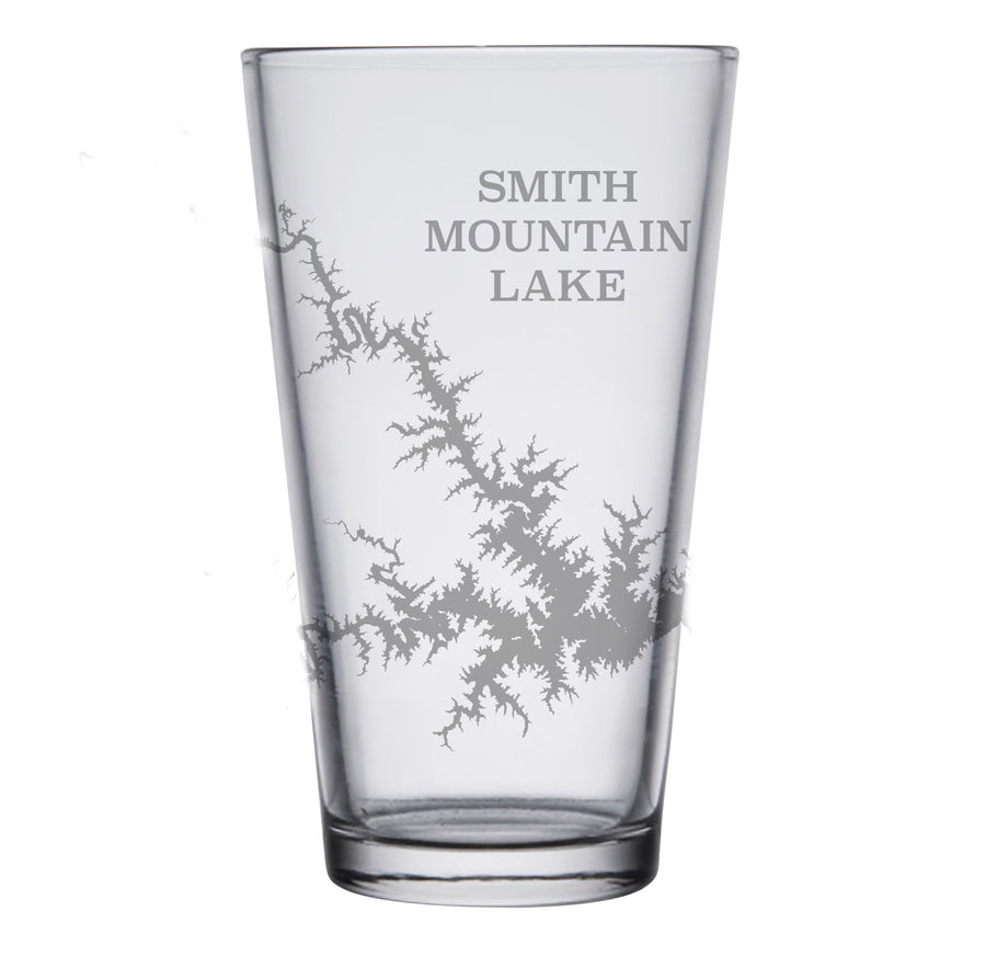 Smith Mountain Lake, VA Map Glasses