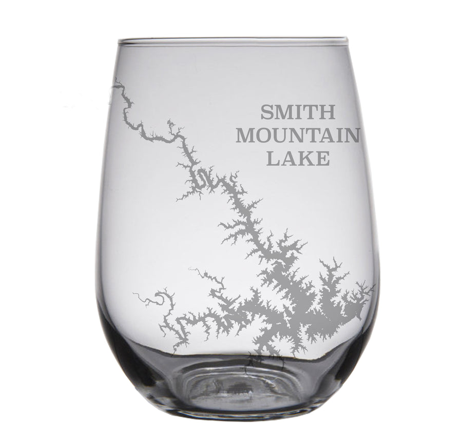 Smith Mountain Lake, VA Map Glasses