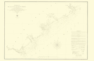 South Carolina Sea Coast Map - 1856