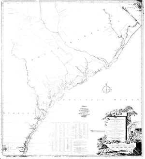 South Carolina & Georgia Map