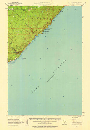 Spilt Rock Minnesota Topographic Map - 1956