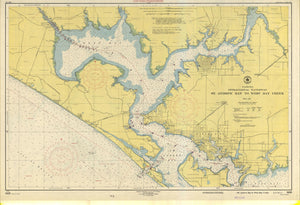 St. Andrew Bay to West Bay Creek Map - 1951