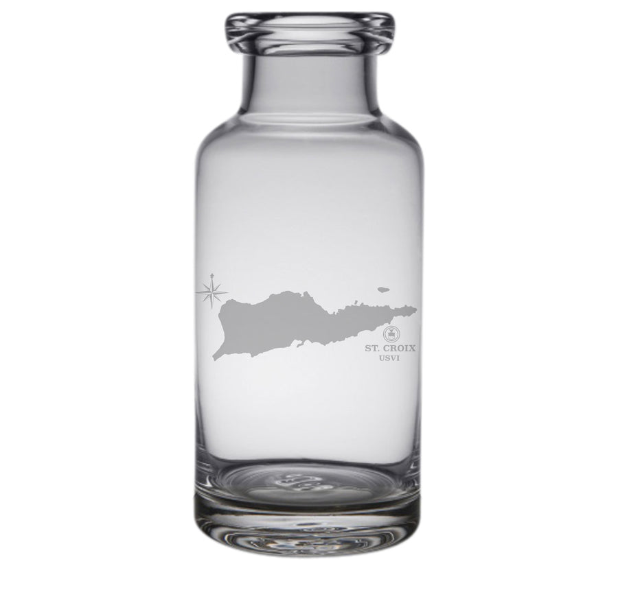 St. Croix Engraved Glass Carafe
