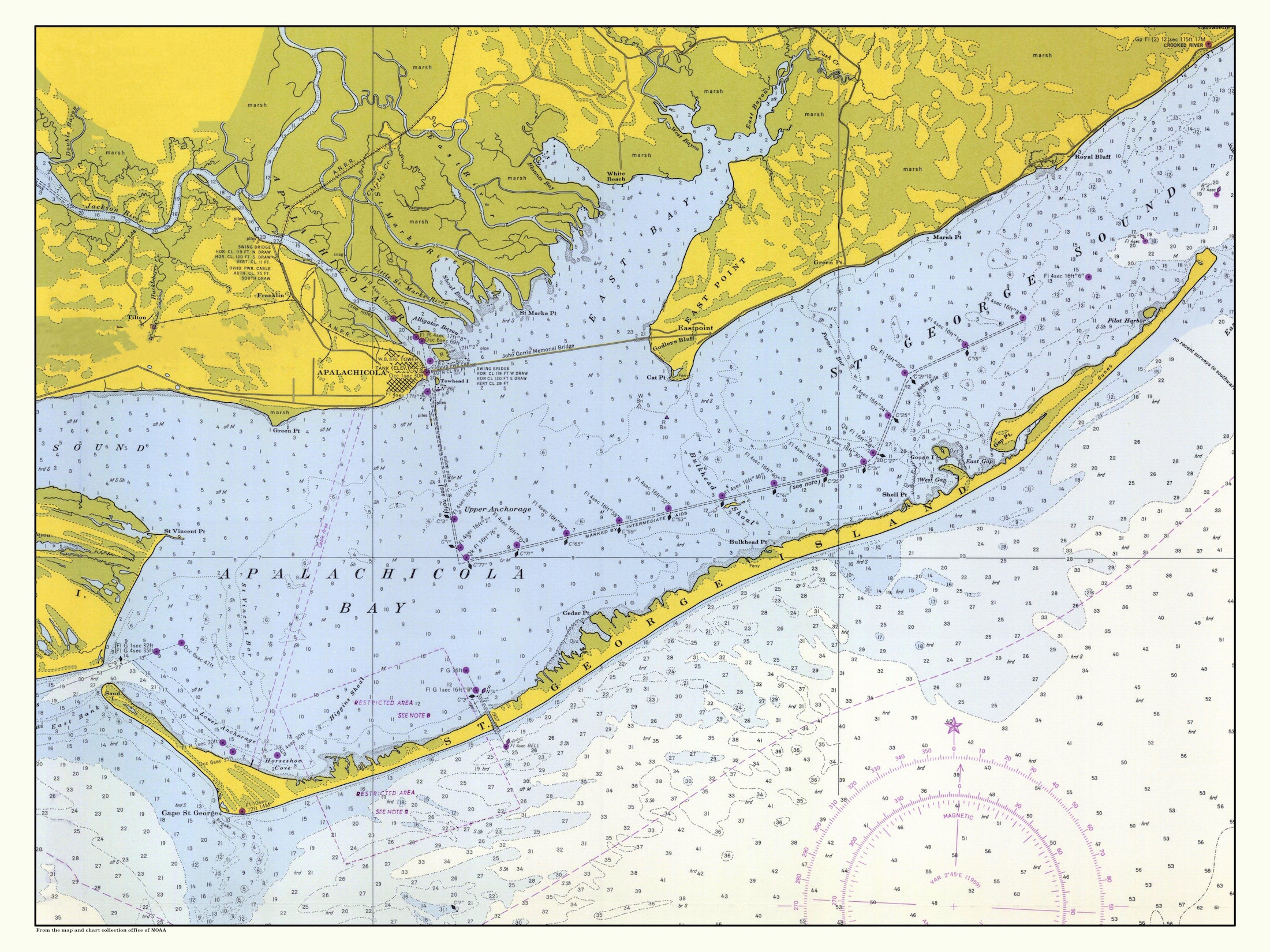 St George Island Florida Map - St. George Island Florida Small 