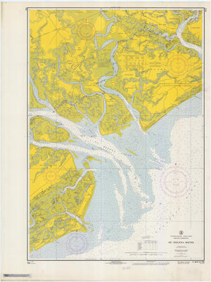 St. Helena Sound Map - 1967