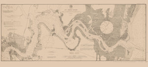 St. Johns River - Entrance to Jacksonville Map - 1899
