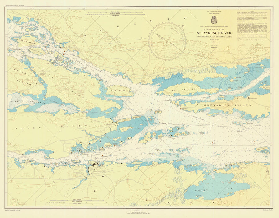 St. Lawrence River - Ironsides Island to Bingham Island 1945