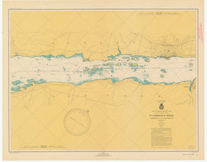 St. Lawrence River - Morristown to Union Park Map - 1946