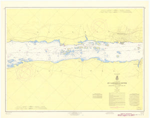 St. Lawrence River - Morristown to Union Park Map - 1965