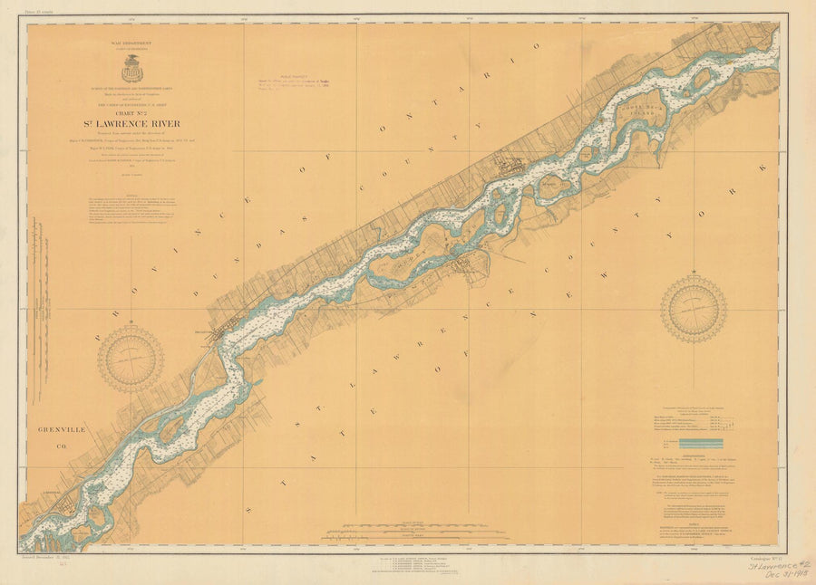 St. Lawrence River Chart #2 - 1915