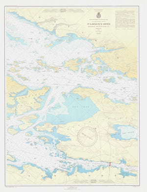 St. Lawrence River - Bingham Island to Round Island Map - 1945