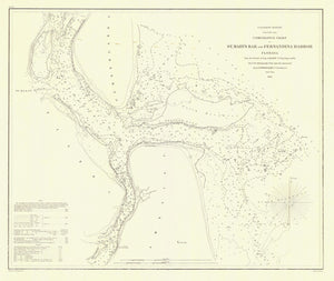 St. Mary's Bar and Fernandina Harbor Map - 1856