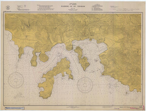 St. Thomas Harbor Map - USVI Chart 1941