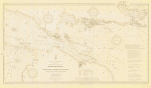 Straits of Mackinac Map - 1910