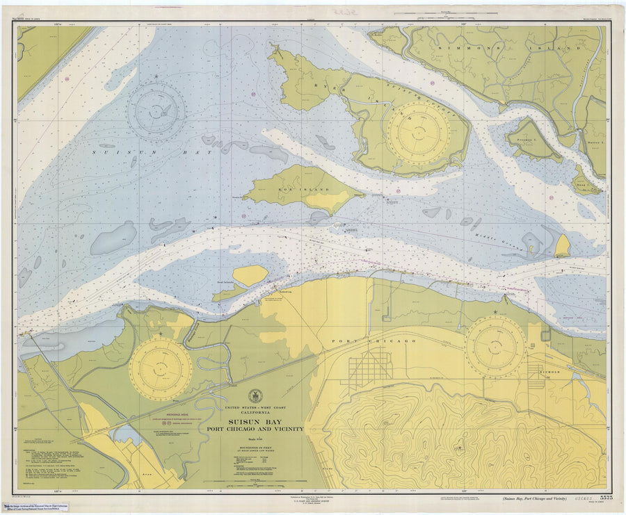 Suisun Bay Map - 1948