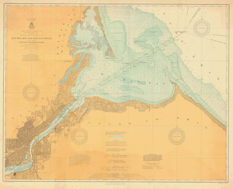 Toledo Harbor Map - 1910