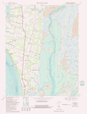 Townsend Virginia Map - 1980