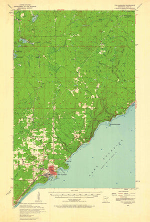 Two Harbors Minnesota Topographic Map - 1957