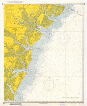 Tybee Island to Doboy Sound Map - 1967