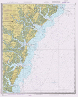Tybee Island to Doboy Sound Map - 1983
