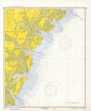 Tybee Island to Doboy Sound Map - 1968