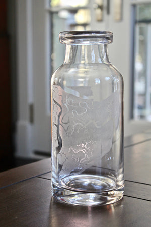 Tybee Island Engraved Glass Carafe