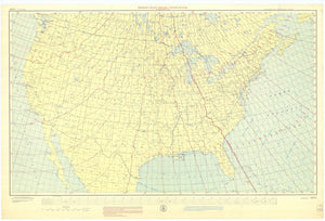 United States Isogonic Chart - 1946