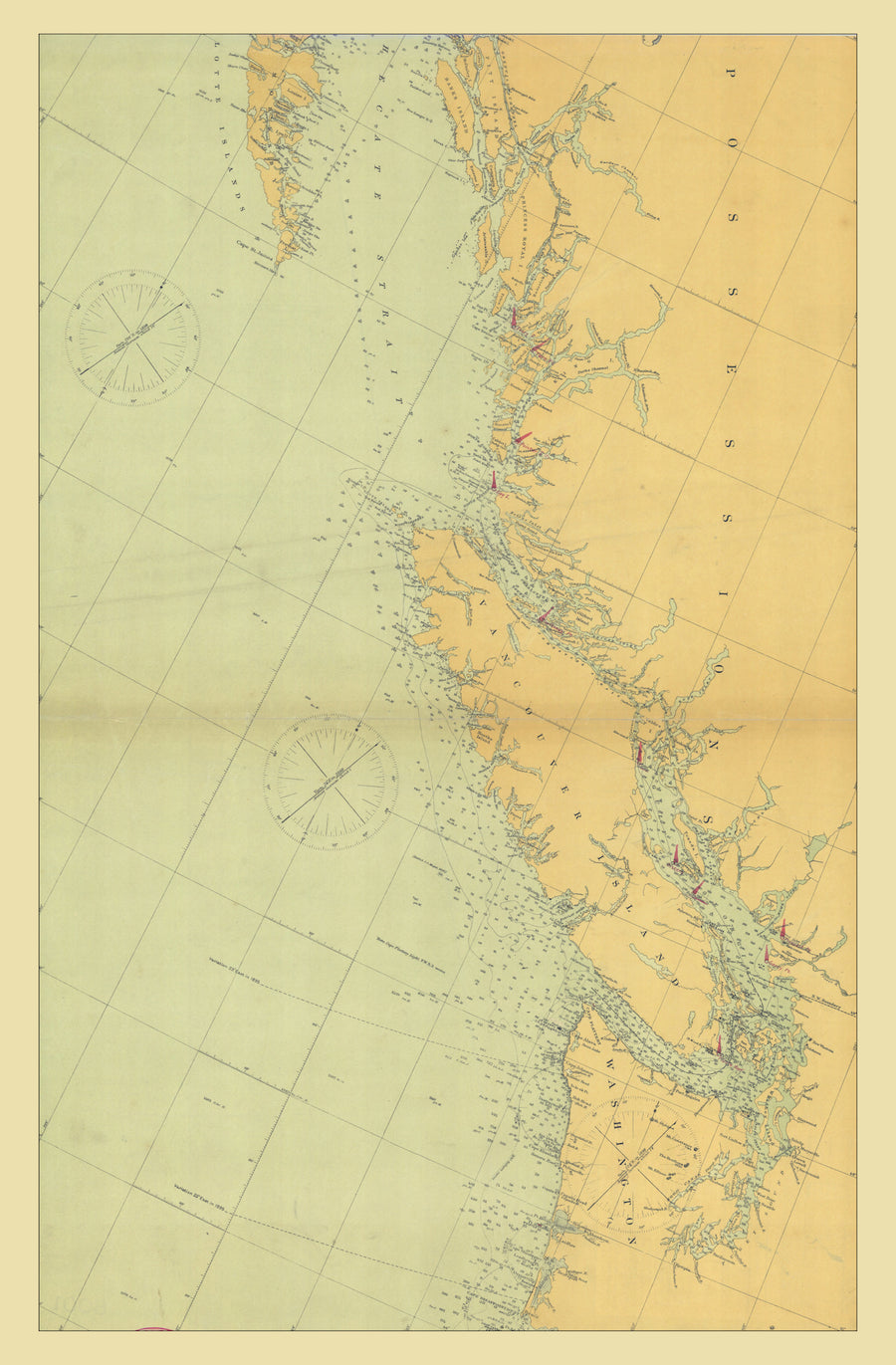 Vancouver Island Map - 1898