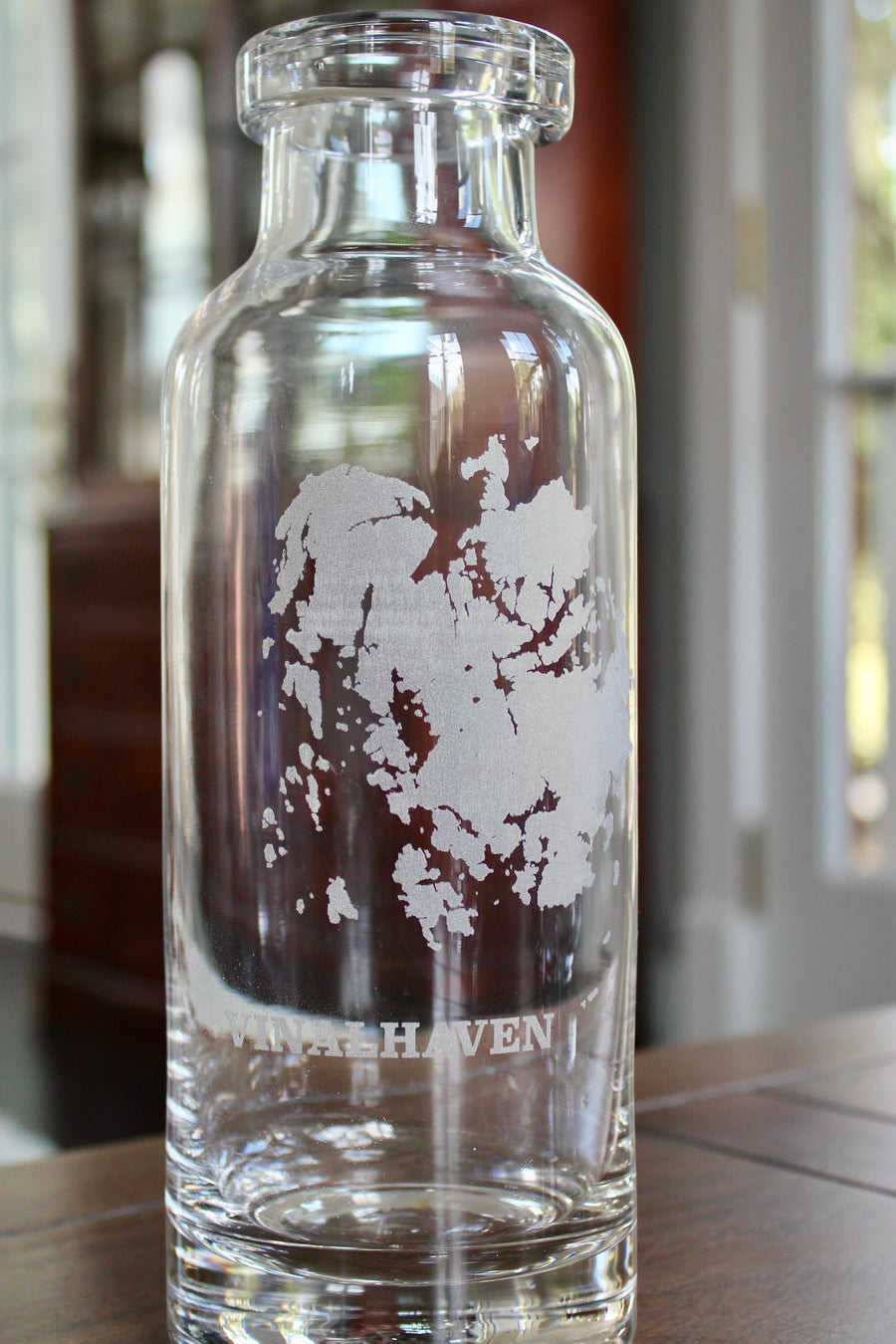 Vinalhaven Engraved Glass Carafe
