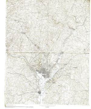 Washington DC & Alexandria Map - 1914