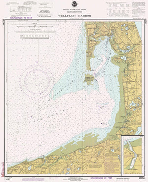 Wellfleet Harbor Map - 1981