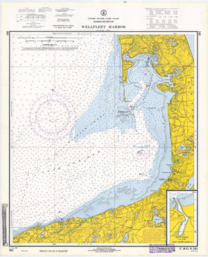 Wellfleet Harbor Map - 1968