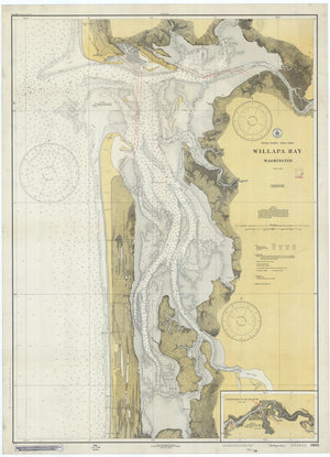 Willapa Bay, Washington Map 1928