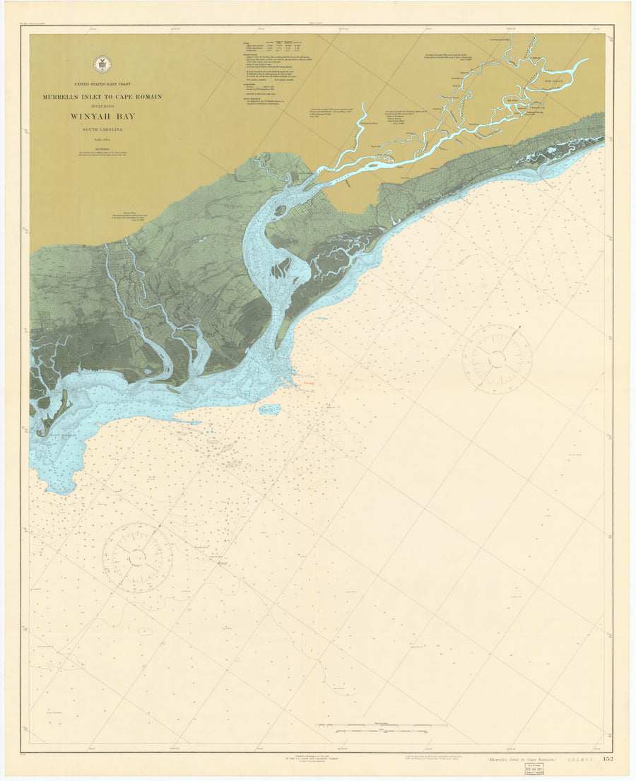 Winyah Bay - Murrells Inlet Map - 1919