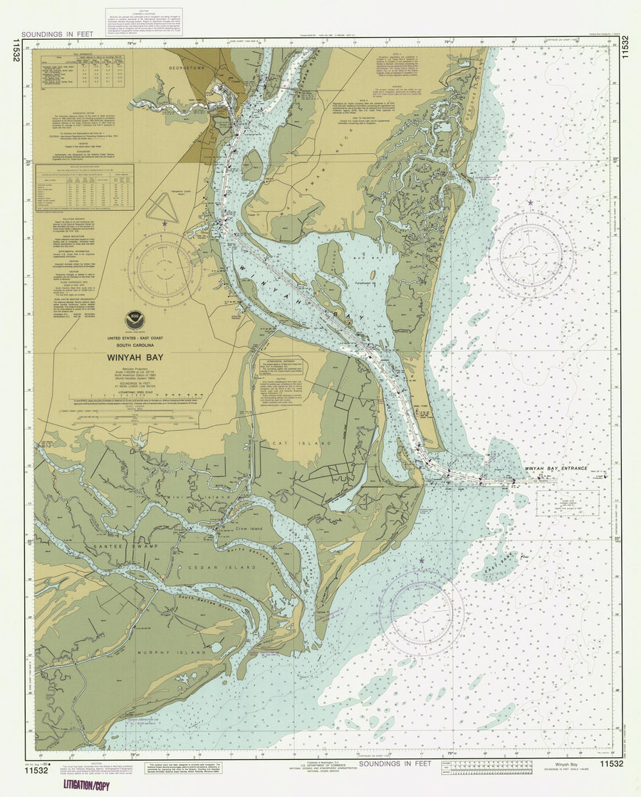 Winyah Bay Map -1990