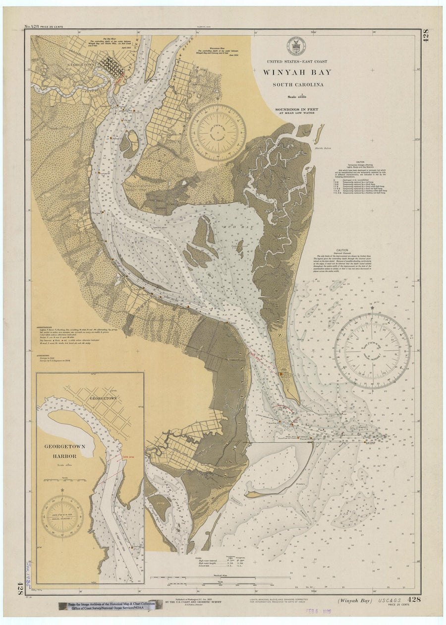 Winyah Bay Map -1935