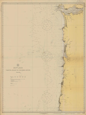 Yaquina River Oregon Map 1920